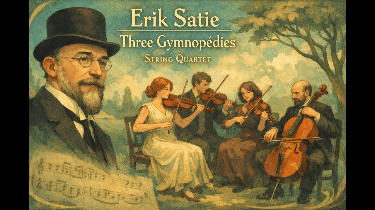 Erik Satie - Three Gymnopédies. String Quartet. Score and Parts.