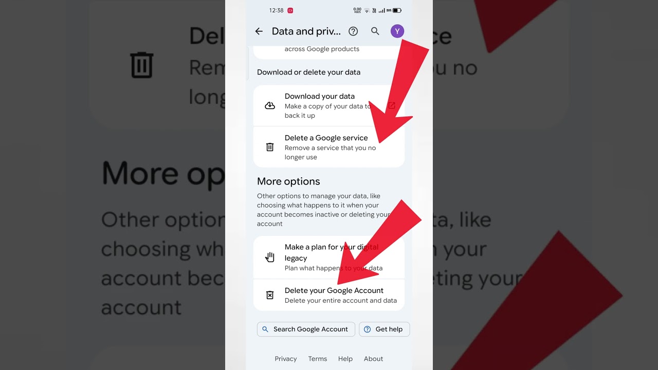 GOOGLE ACCOUNT PERMANENTLY KAISE DELETE KARE / GMAIL ID PERMANENTLY KAISE DELETE KARE #Howto #Shorts