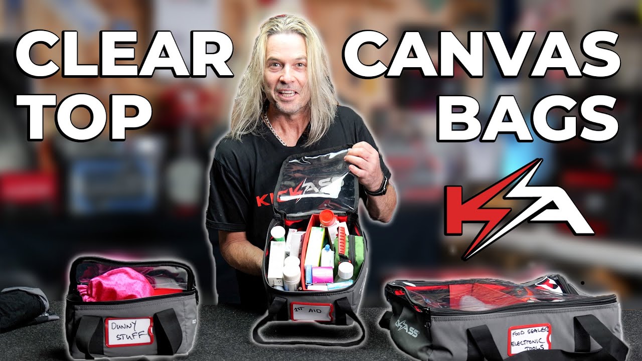 KickAss Clear Top Canvas Bags