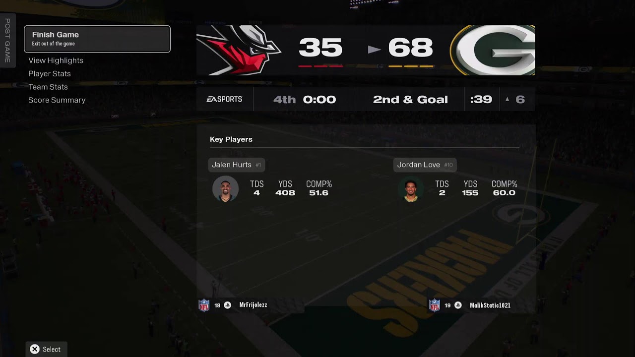 Madden 26 Franchise Year 4 Wk. 5 Vs Malik For the First Time