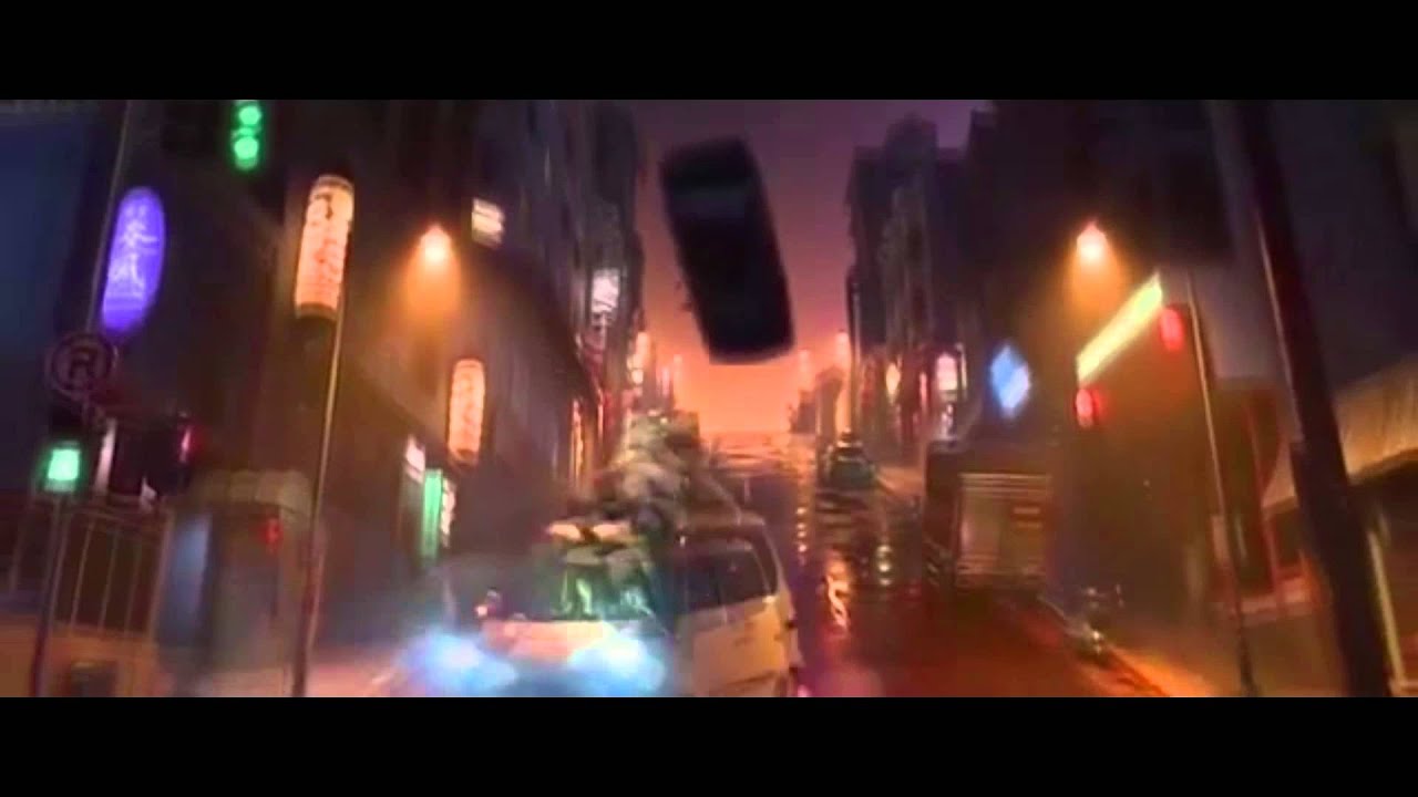 «Большая шестёрка» — погоня на автомобилях (ускоренная/замедленная версия)