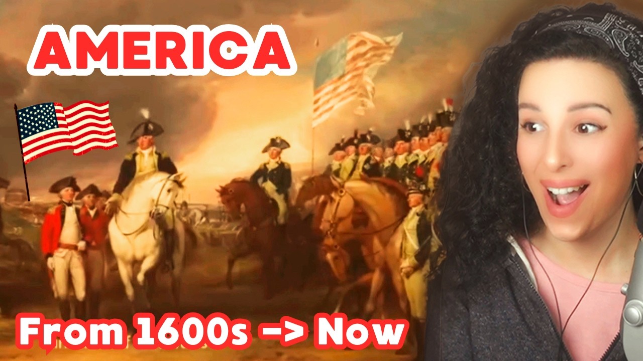 Spanish Girl Reacts to 423 Years of American History in 13 Minutes