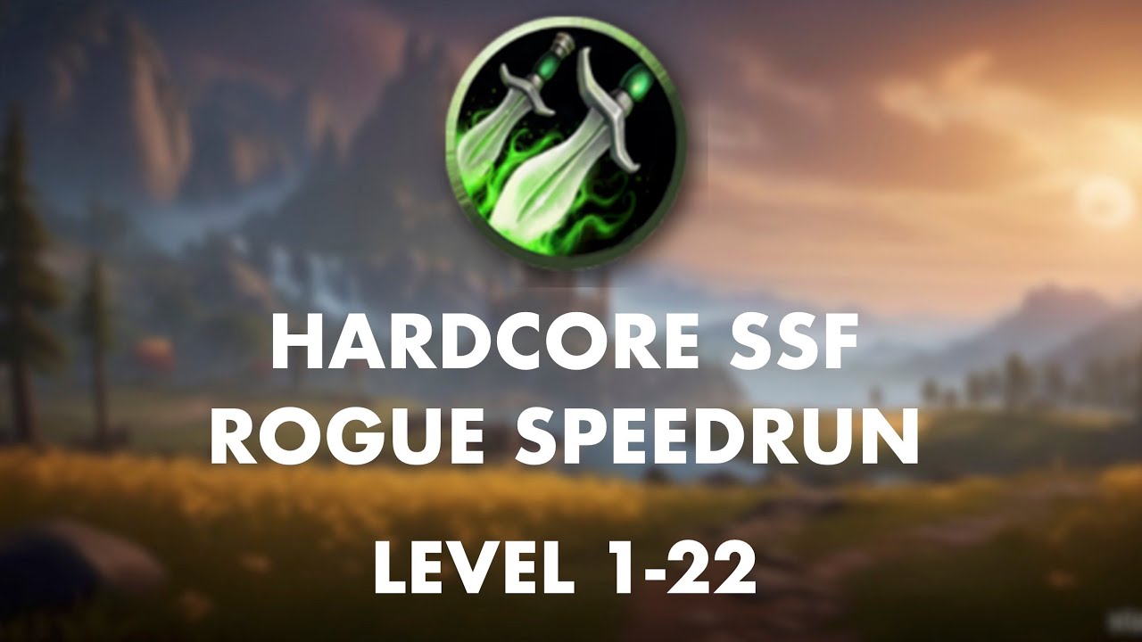 [Former] World Record 1-60 Hardcore Rogue Speedrun (3d 2h) | Level 1-22