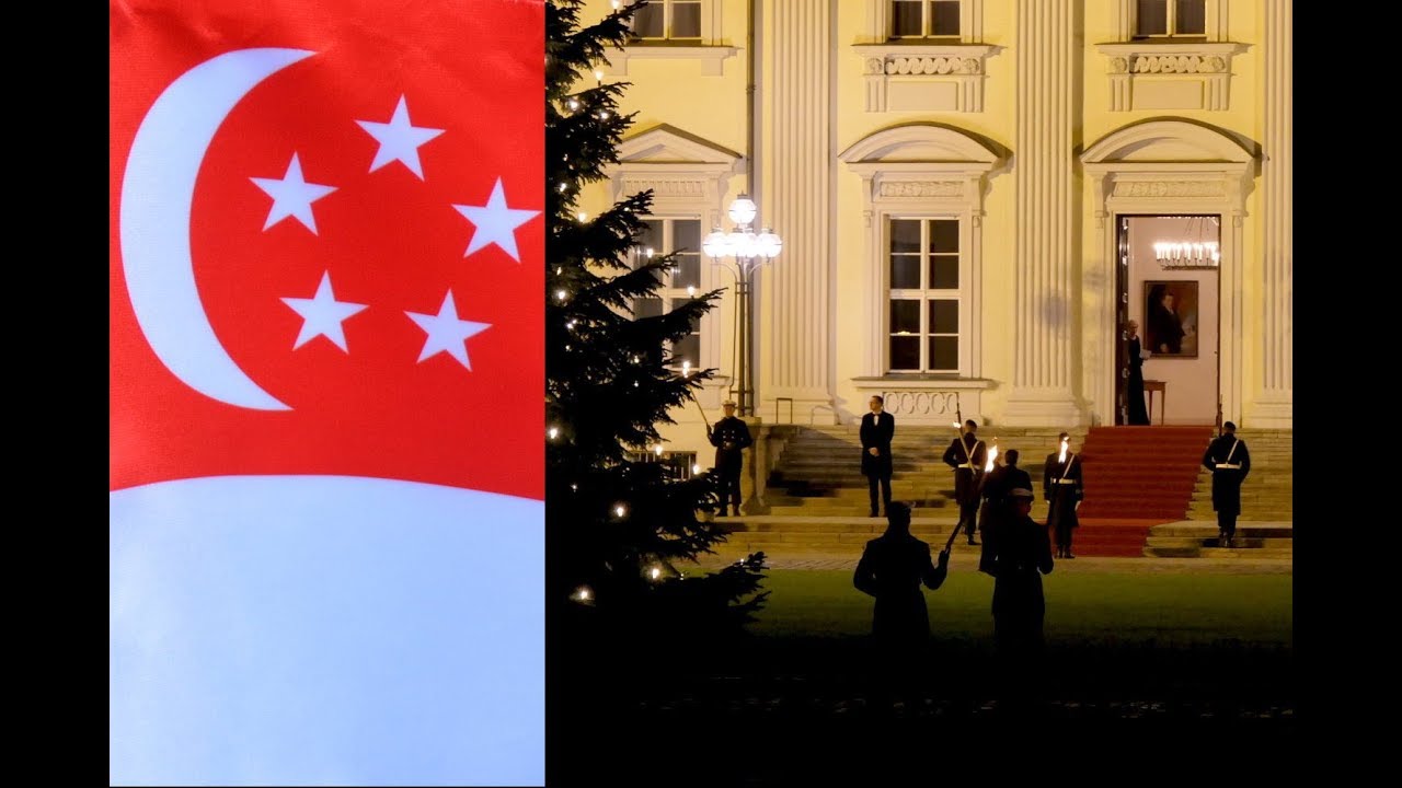 Fackelspalier - Staatsbankett Singapur - Schloss Bellevue