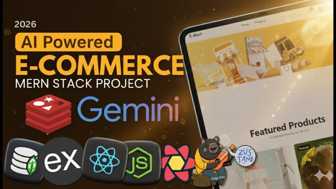 💻 Build an AI E-commerce  with Advanced Caching: MERN Stack + AI + Tanstack Query + Zustand + Redis
