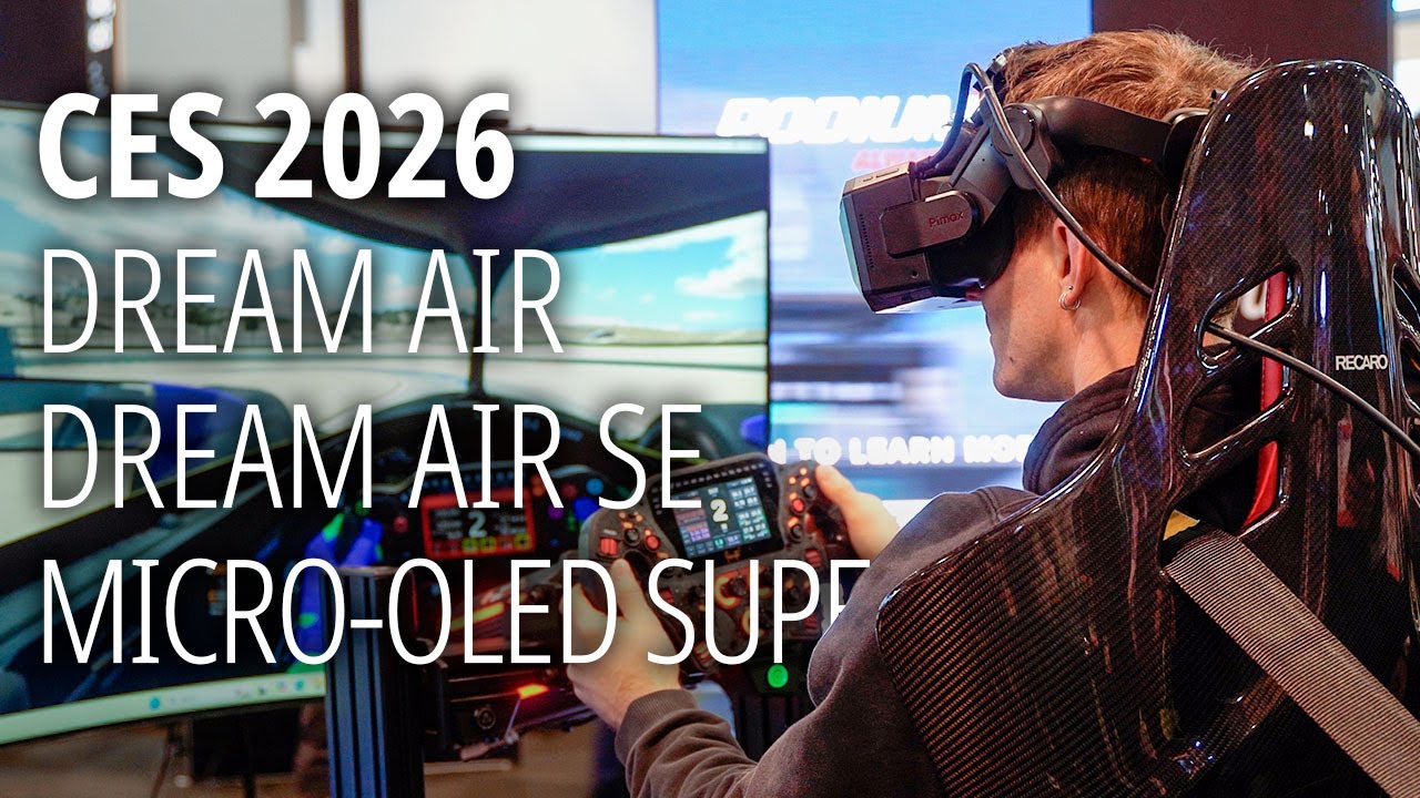 Teste Pimax’ neue micro-OLED-VR-Headsets auf der CES 2026