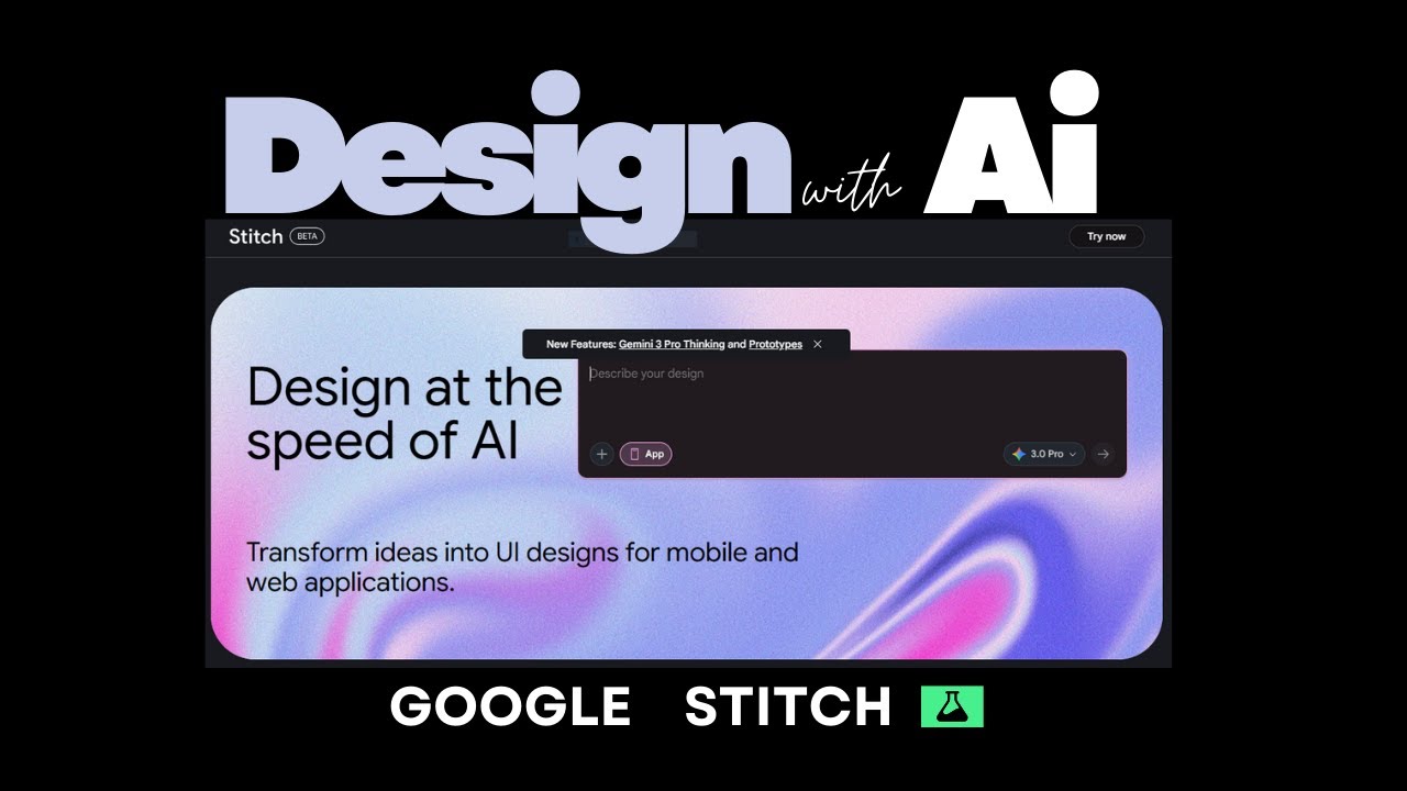 How to Design with AI using Google Stitch