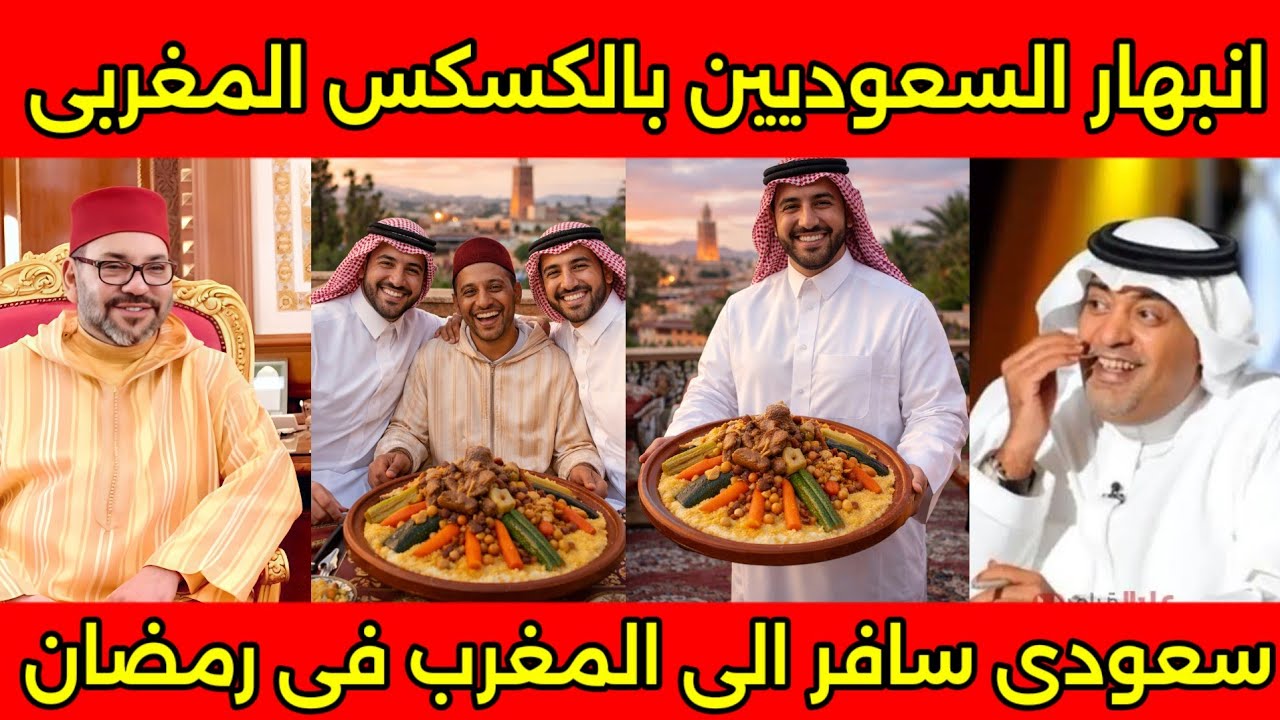مجموعه شباب من السعوديه سافروا للمغرب في رمضان وانبهروا بالاكلات المغربيه وخاصه بالكسكس المغربي 🇲🇦