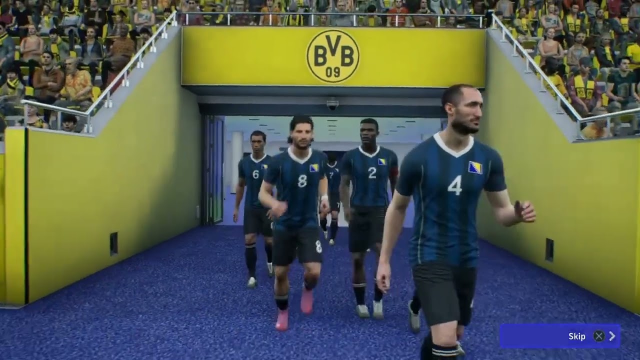 7 goals Borussia Dortmund vs Bosnia, BVB vs BiH, 7 goals, efootball, football 