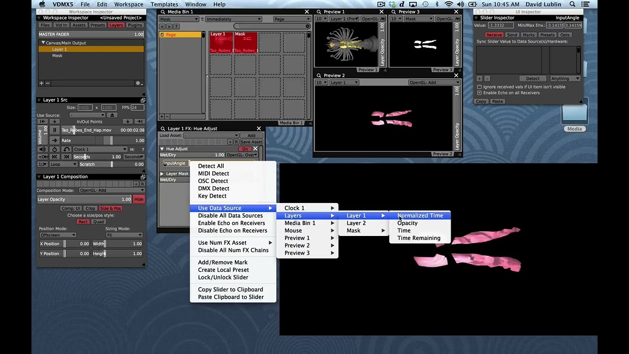Applying an FX to part of a layer in VDMX // Projection Mapping