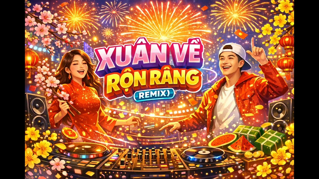 Xuân Về Rộn Ràng (Remix) – Nhạc Xuân 2026 Sôi Động | Nghe Là Muốn Quẩy