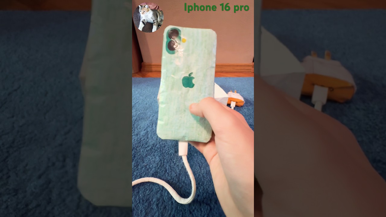 Unboxing paper iphone 16 pro  | DIY paper caft #papercraft #smartphone #iphone16