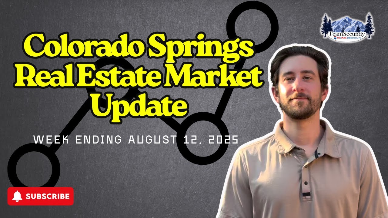 Colorado Springs Real Estate Market Update | Week Ending August 12, 2025
