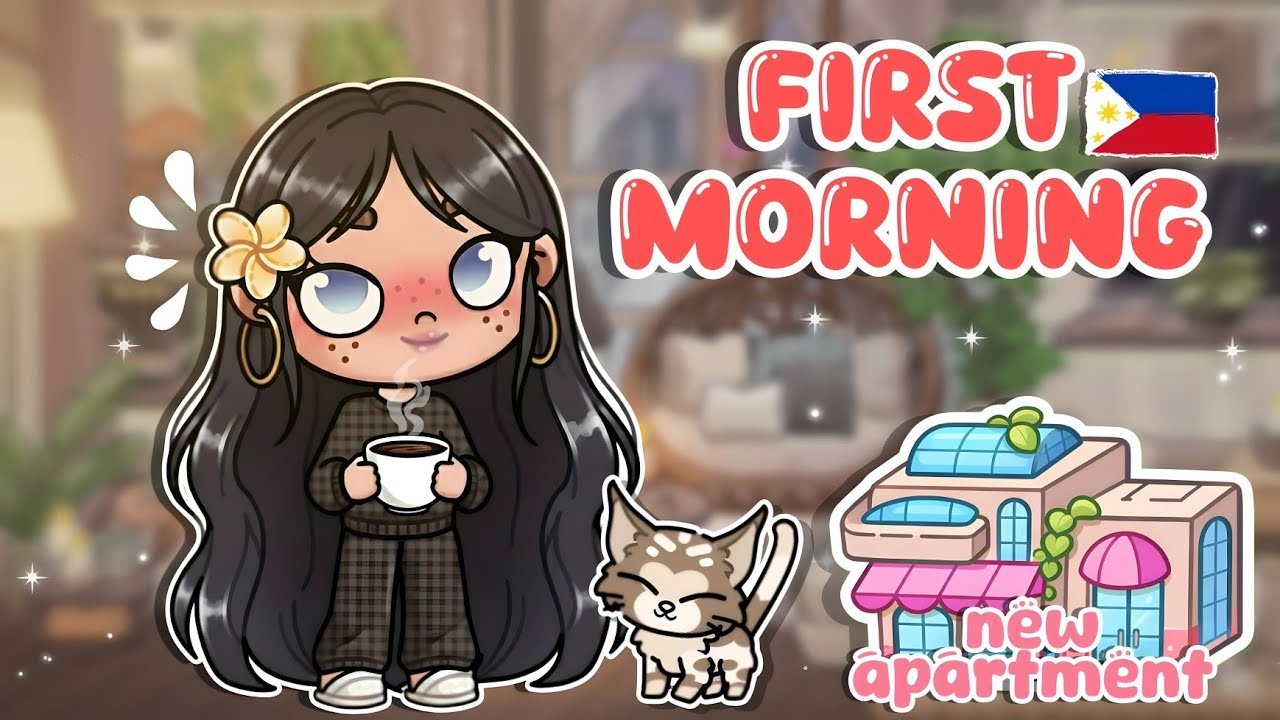 My first morning in my new apartment in the Philippines | avatar world pazu |Story| ASMR | roleplay 