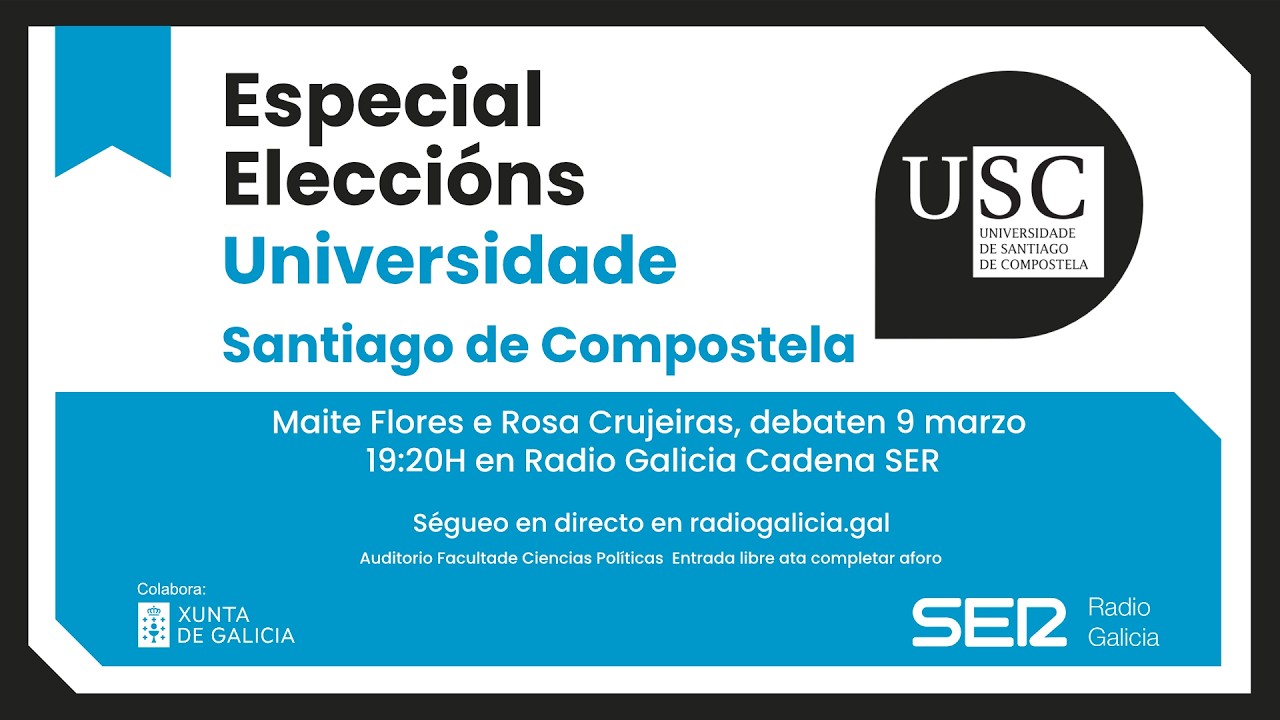 Debate eleccións 2026 Reitora USC, segunda volta