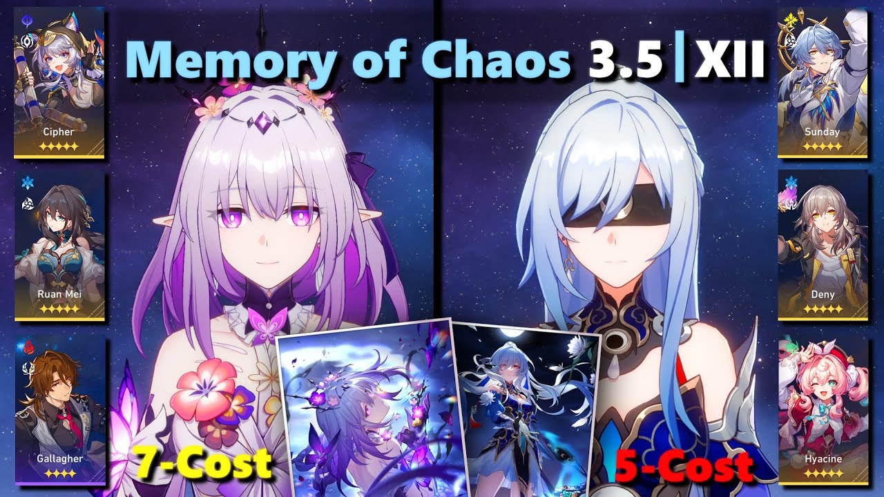 [HSR] Memory of Chaos 3.5 F12 | E0S1 Castorice + E0S1 Jingliu x E0S1 Hyacine True DMG | F2P Teams