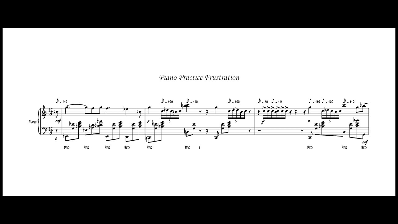Piano practice frustration - live version