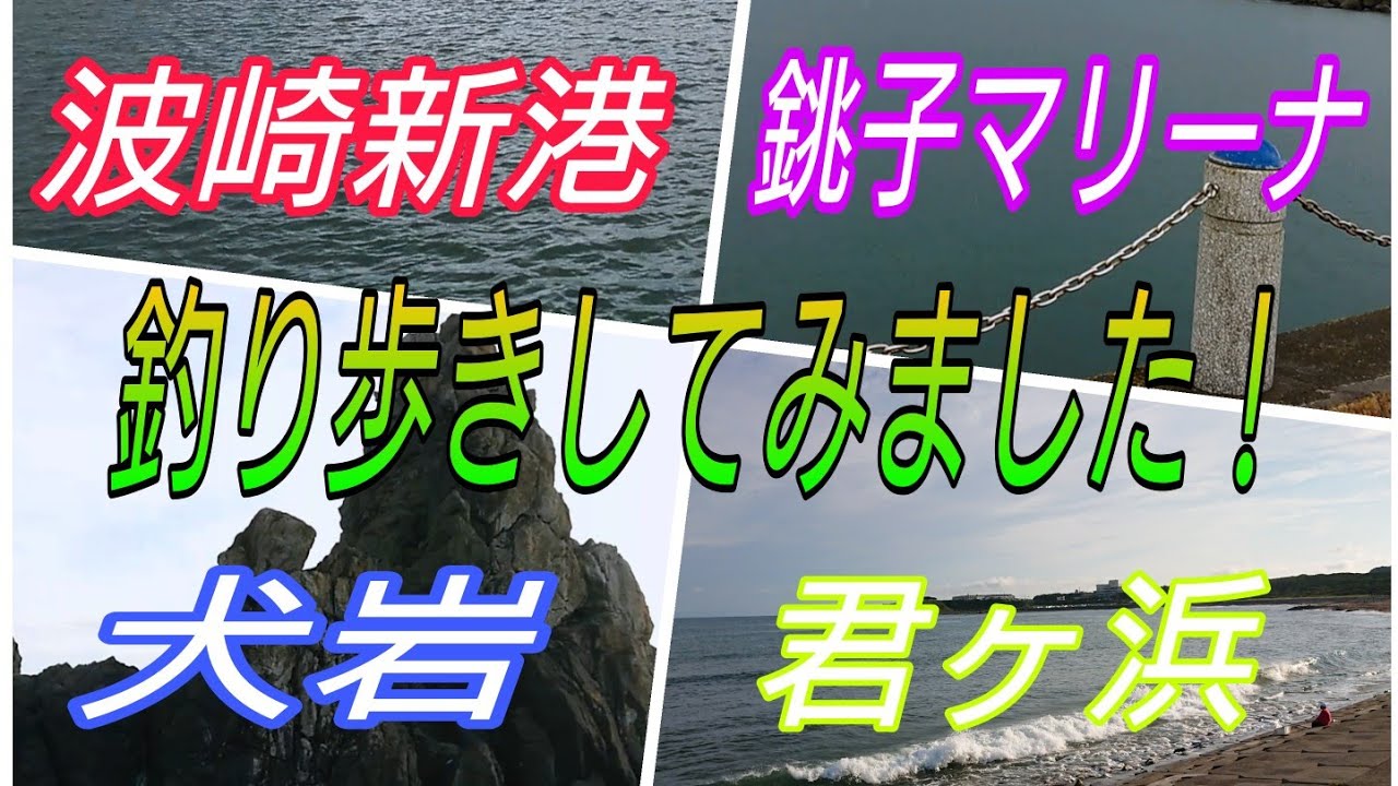 波崎新港・銚子マリーナ・犬岩・君ヶ浜・まで釣り歩きしてみた！