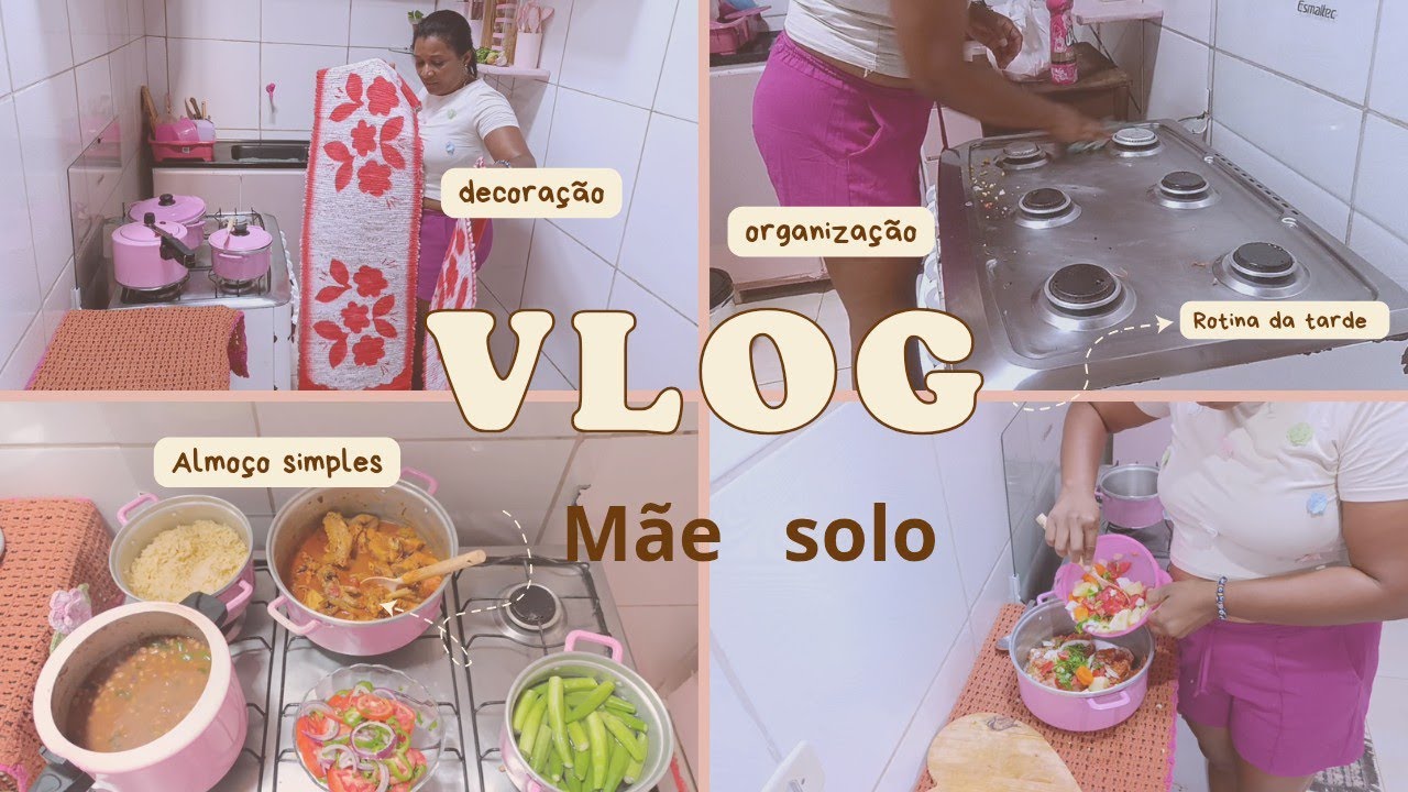 VLOG DA TARDE 🌤️|Organizando a  cozinha e preparando um almoço delicioso ✨