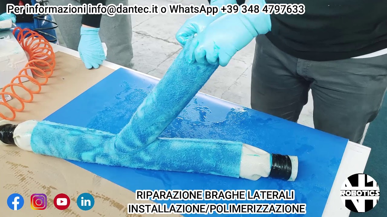 Come riparare una braga dall'interno - Installazione e polimerizzazione