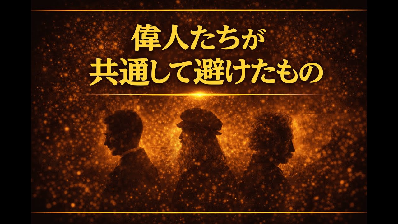 偉人たちが共通して避けたもの