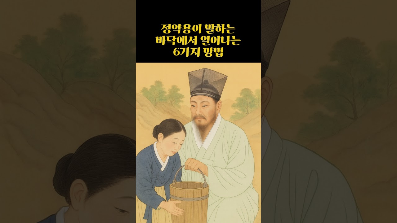 정약용이 말하는 바닥에서 일어나는 6가지 방법
