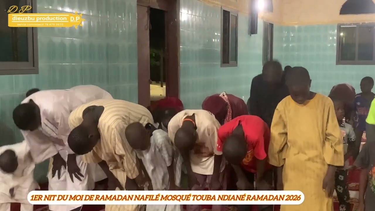 Grande Mosqué touba ndiané ´Nafila 1er Jour Moi ramadan  2026