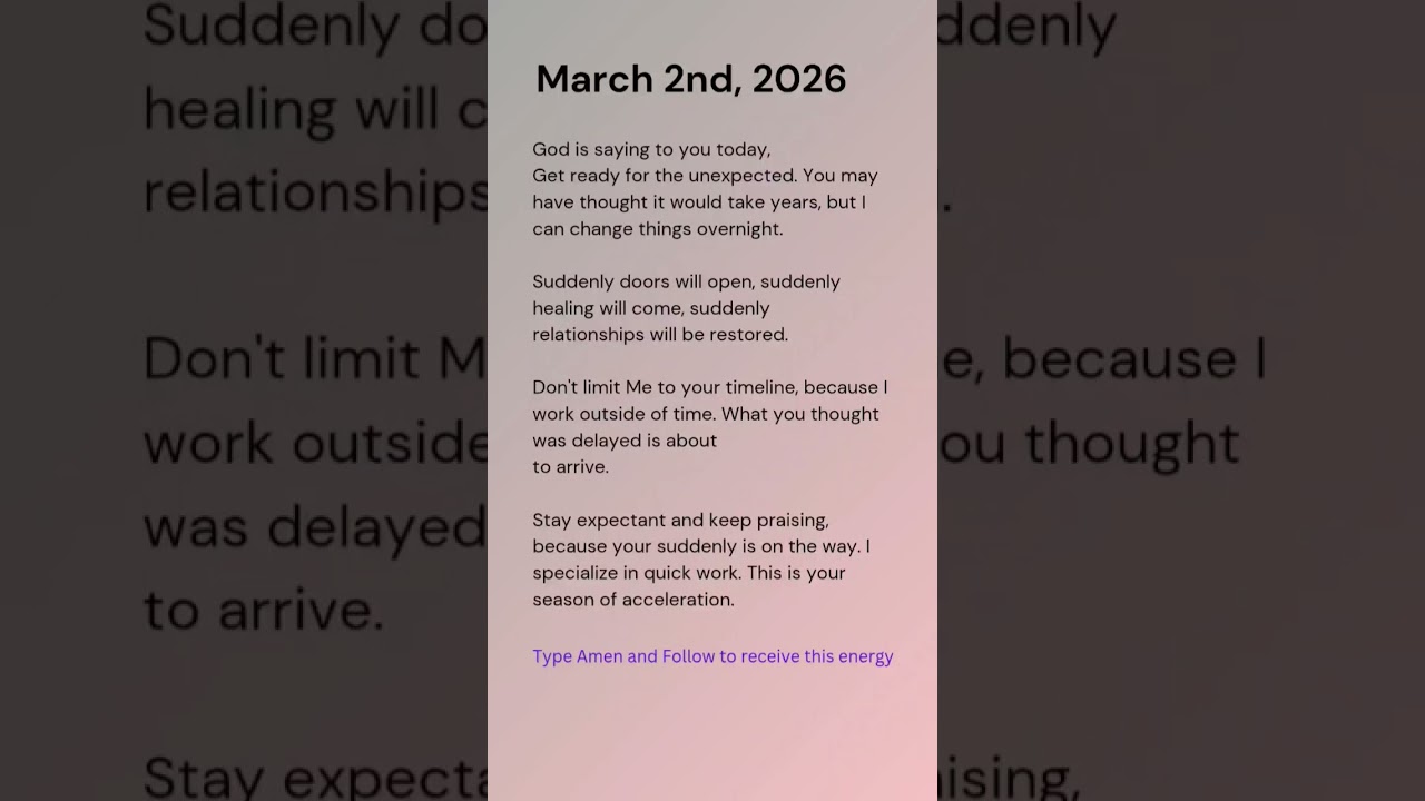 God message March 2nd 2026 #godsays #godmessage #godsmessage #ytshorts #shorts