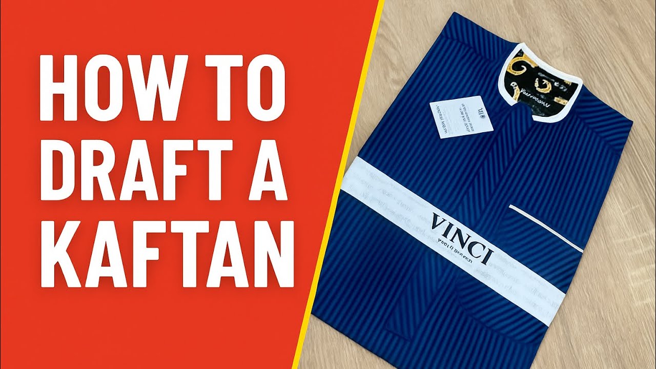 How to draft a kaftan from beginning to The end || kurti drafting