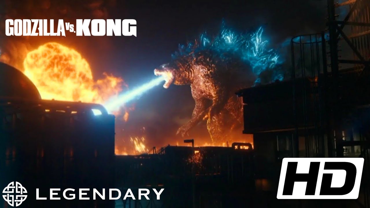 Godzilla vs Kong (2021) FULL HD 1080p - Godzilla attacks apex cybernetic scene Legendary movie clips