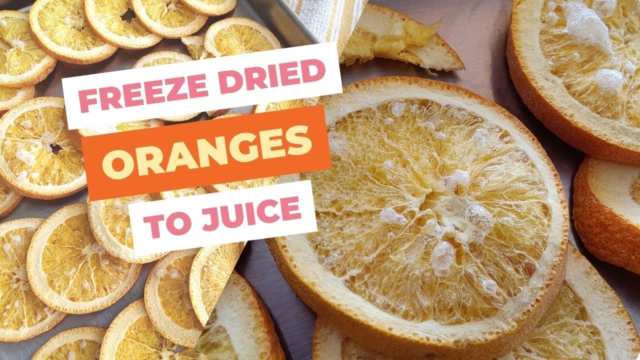 Freeze Drying Oranges - or other Citrus