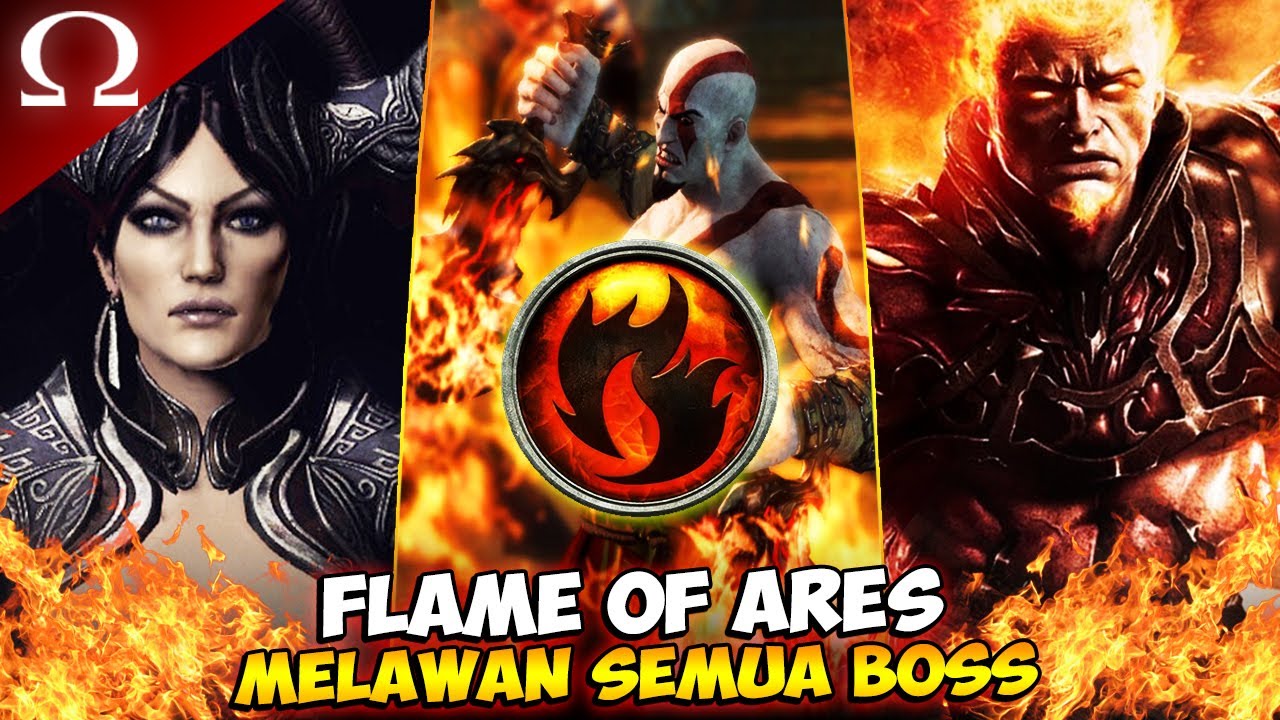 API NERAKA FLAME OF ARES MELAWAN SEMUA BOSS !! - GOD OF WAR Ascension (VERY HARD) PS3