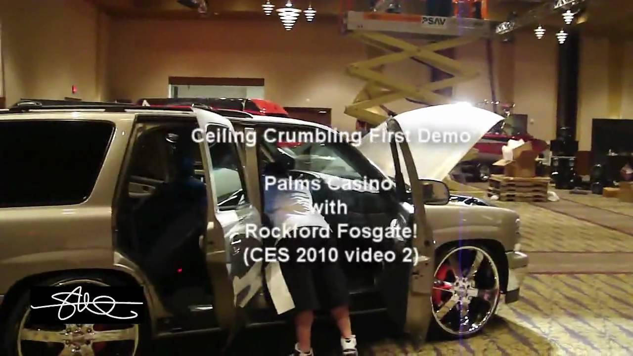 CEILING Crumbling Bass - 1st Demo with the PRESIDENT of Rockford! 30k watts, 4 18's New RF highs!
