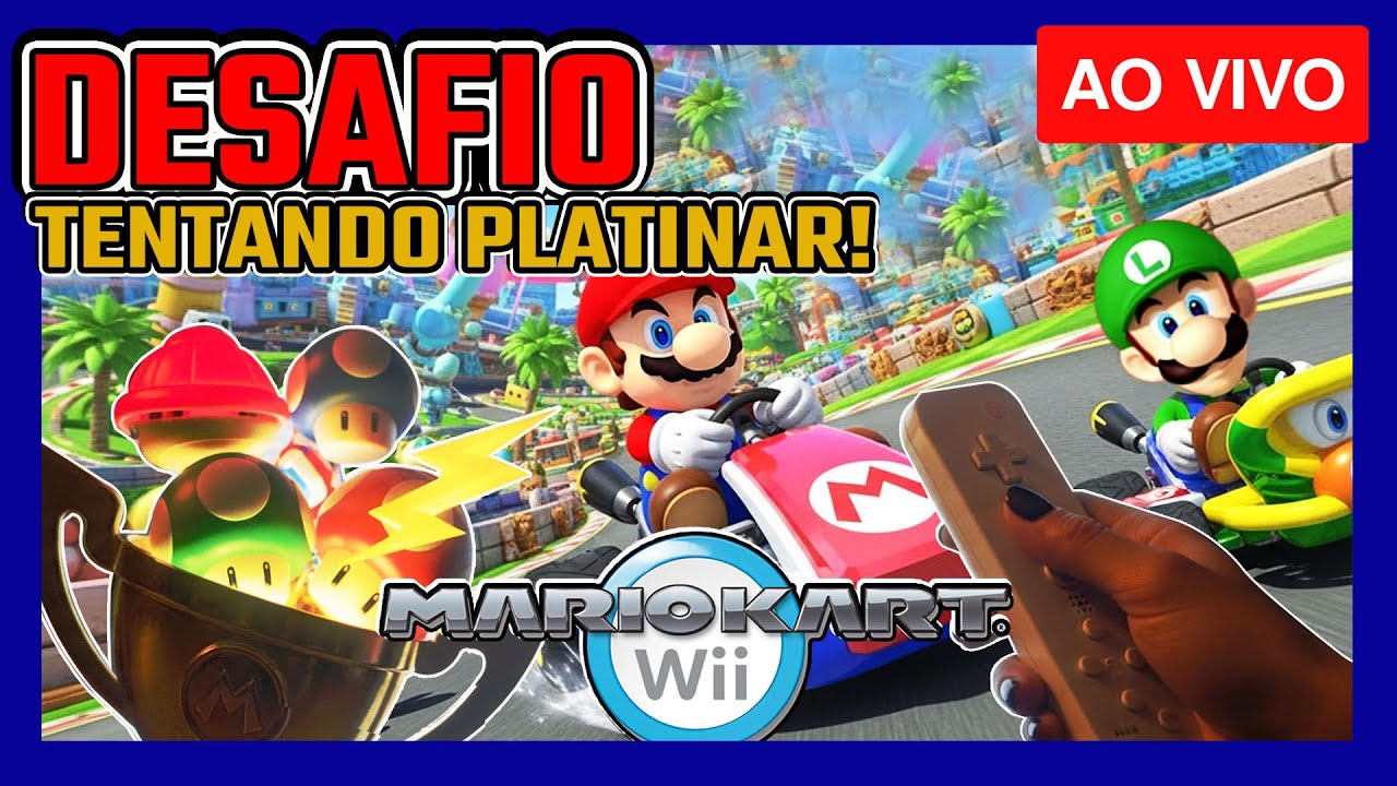 MARIO KART WII -  SERÁ QUE PLATINA?  / DIRETO DO WII!!! #megaman6  #mariokartwii  #nintendowii