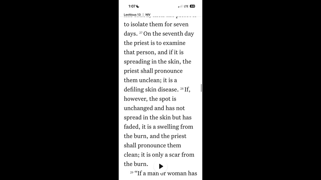 Feb 16 ~ Leviticus 13