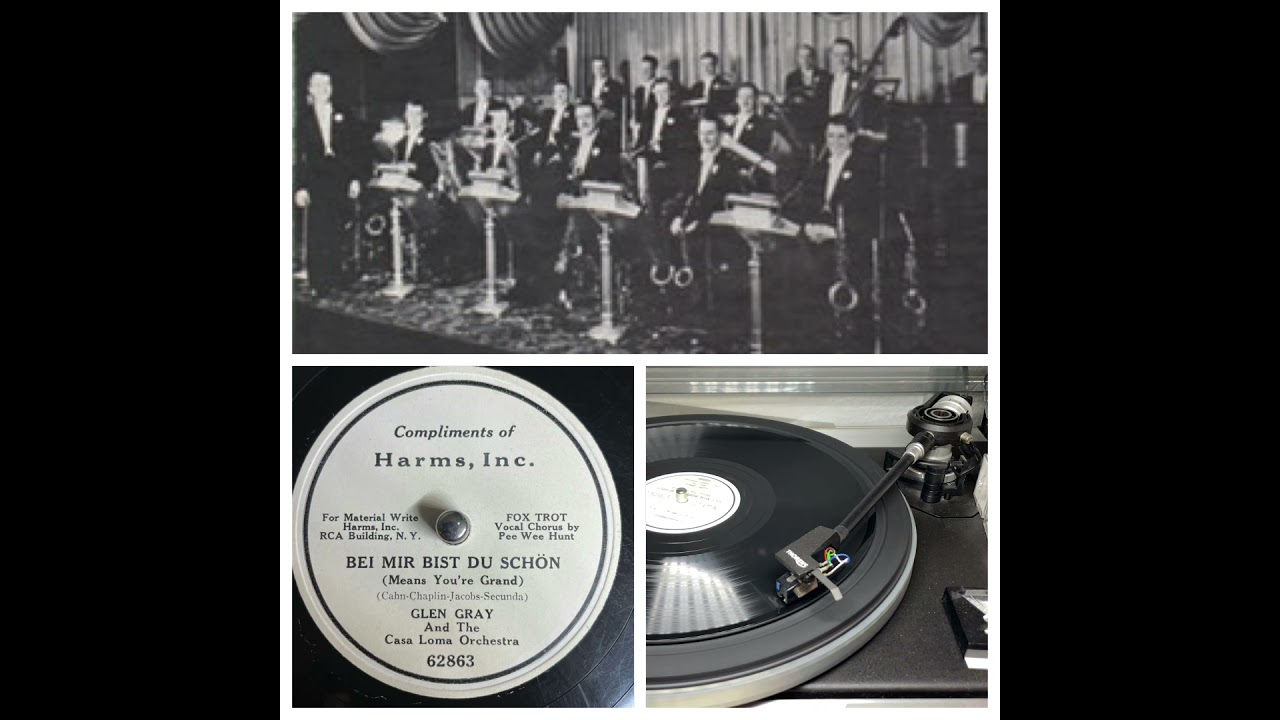 Glen Gray And The Casa Loma Orchestra: Bei mir Bist Du Schön, 1938 (Promo-Record Harms, Inc. 62863)