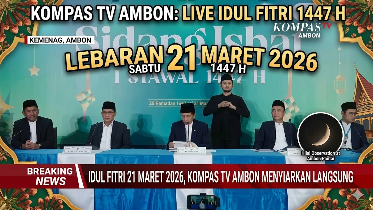 Idul Fitri 1 Syawal 1447 H Resmi Ditetapkan Pada Hari Sabtu, 21 Maret 2026.