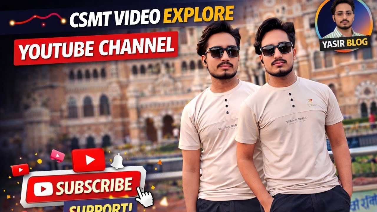 Day Challenge 13 csmt video explore night view' Yasirblog #yasirblog #views #vlog #love #mission2026