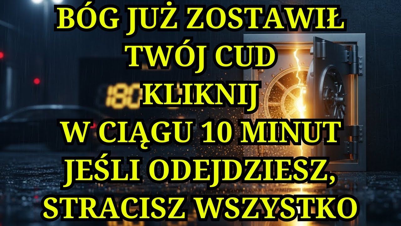 A) BÓG MÓWI: Twój cud jest dziś 🎁 Modlitwa, która odblokuje twoje finanse