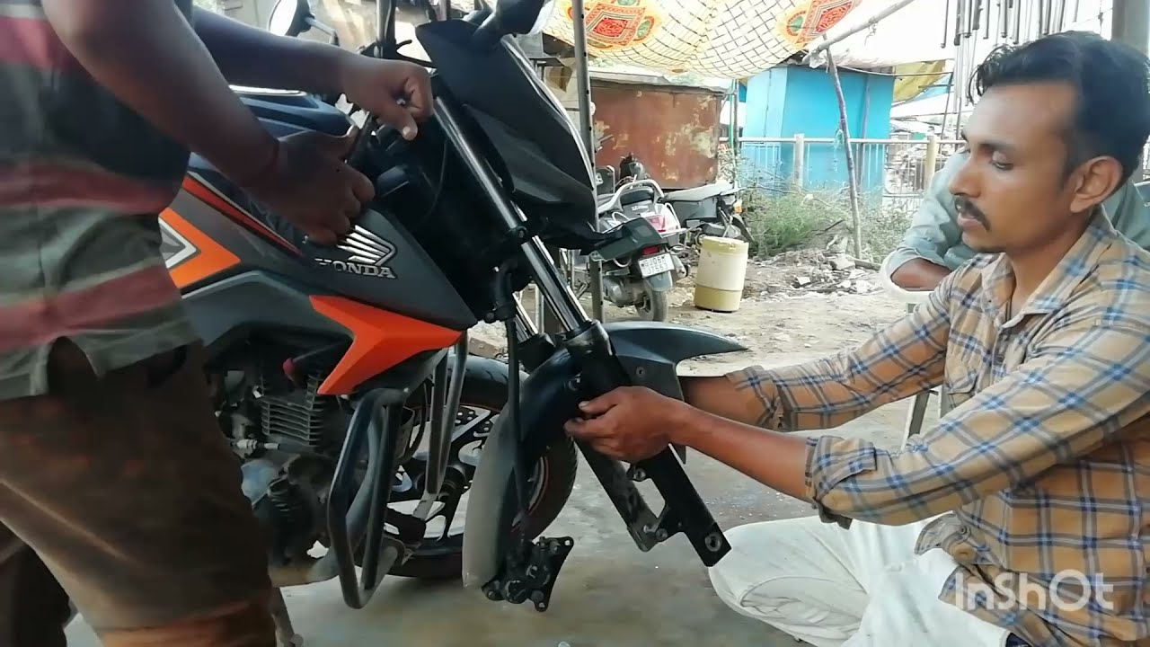 hornet bike ke frount suspention me oil seal & oil kese bdle, how to chang bike suspension oil&seal