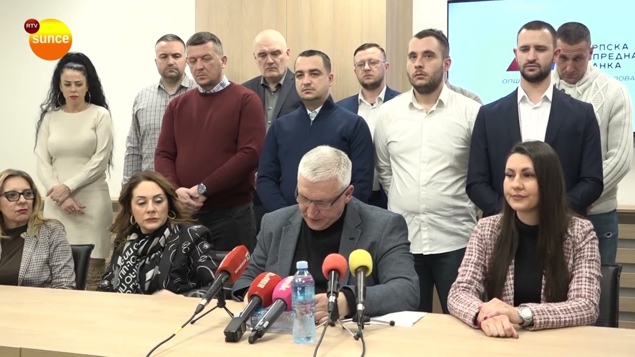 Povodom incidenta u Darosavi, OO SNS održao konferenciju za medije