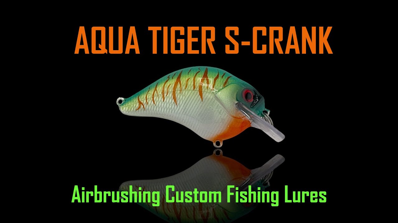 Lure Painting - Aqua Tiger S-Crank - Airbrushing Custom Fishing Lures for the Professional