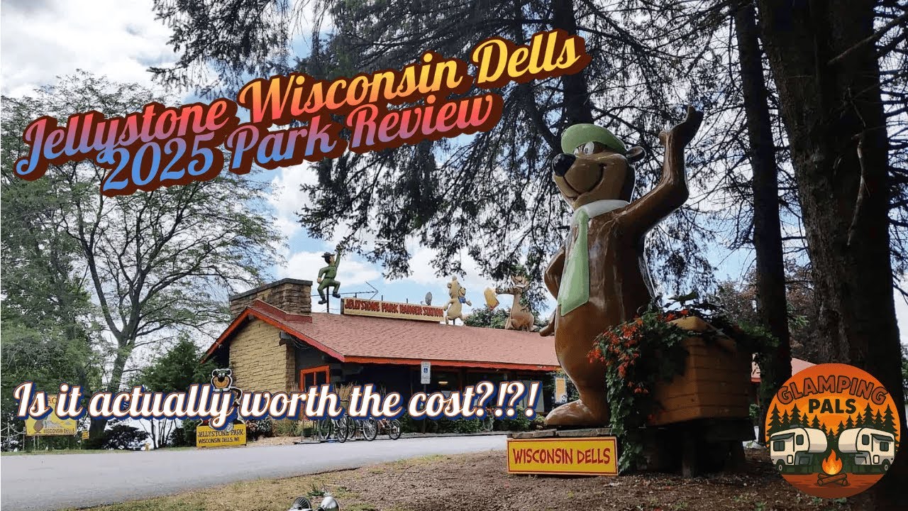 Big Rig Glamping in the Waterpark Capital! | 2025 Jellystone Wisconsin Dells RV Park Review 🚐💦
