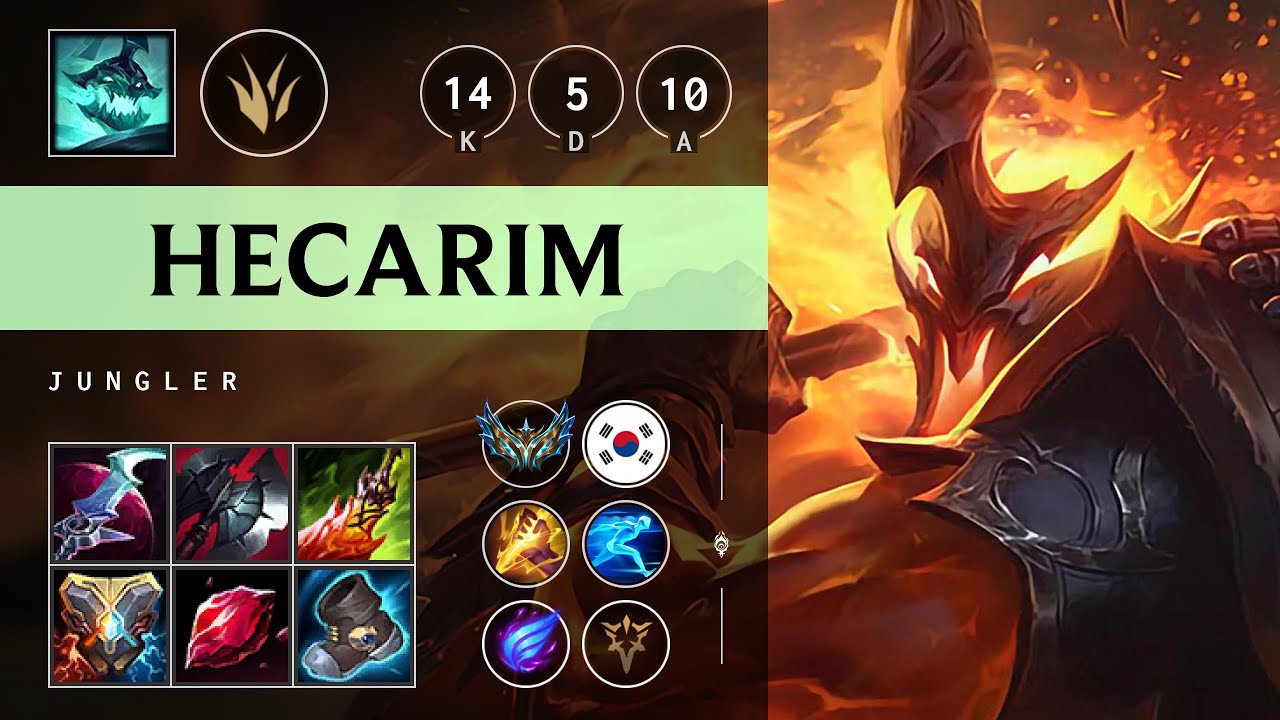 Hecarim Jungle vs Kha'Zix - KR Challenger Patch 25.06