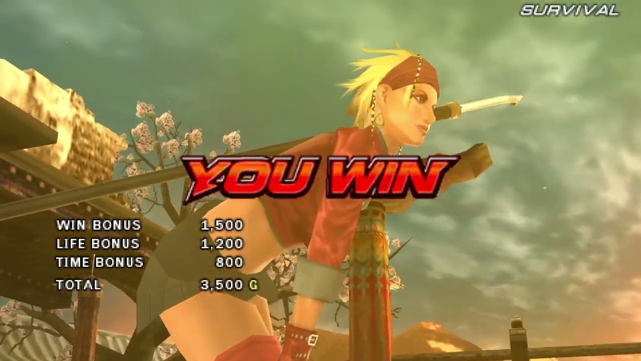 Tekken 6 Ghost Battle, Gold Rush, Survival, & Time Attack Christie Monteiro