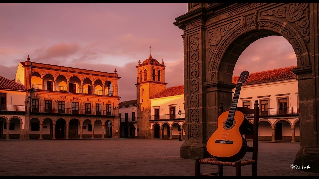 Llama Serena • Cuban Tropical Flamenco Instrumental | Golden Dusk Reflections