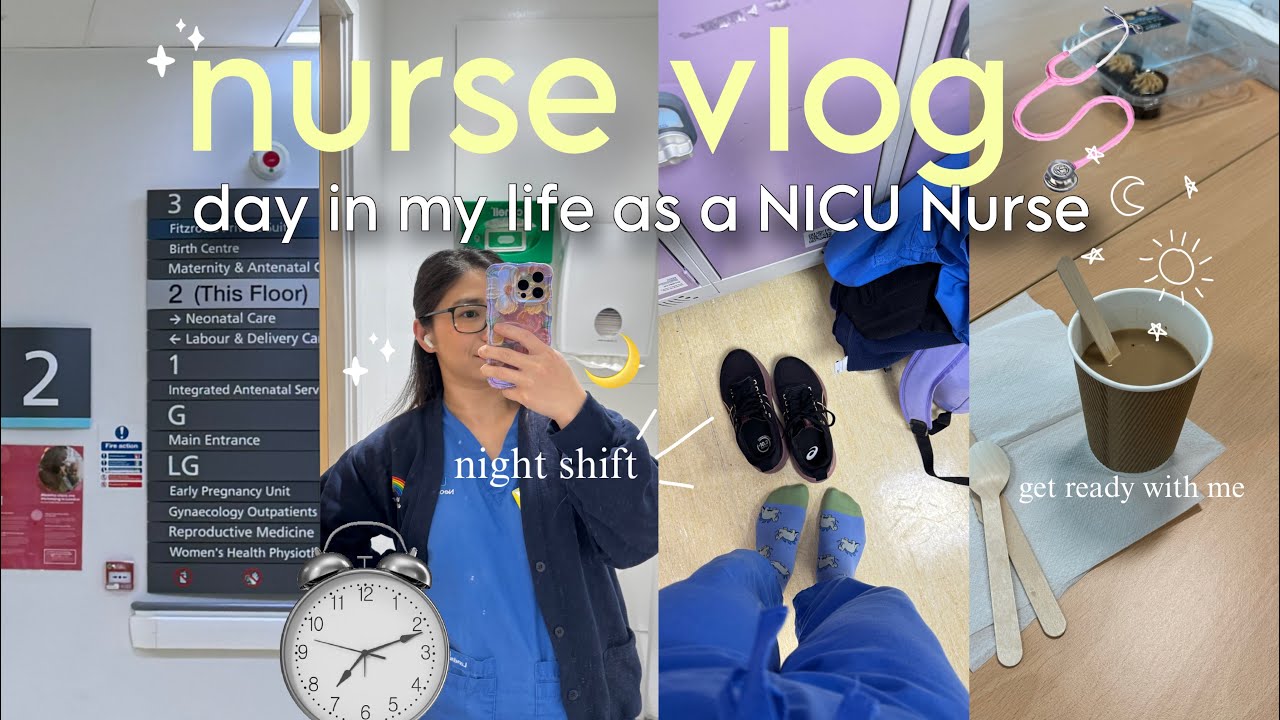 NURSE vlog👩🏻‍⚕️: Night Shift Routine as a NICU Nurse in London| Day in My Life Hospital  Vlog 🏥🧸