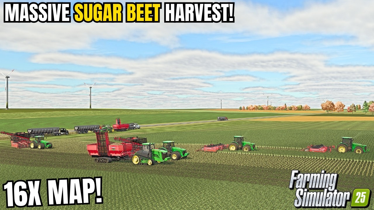 MASSIVE SUGAR BEET HARVEST ON HURON COUNTY 16X! | Farming Simulator 25