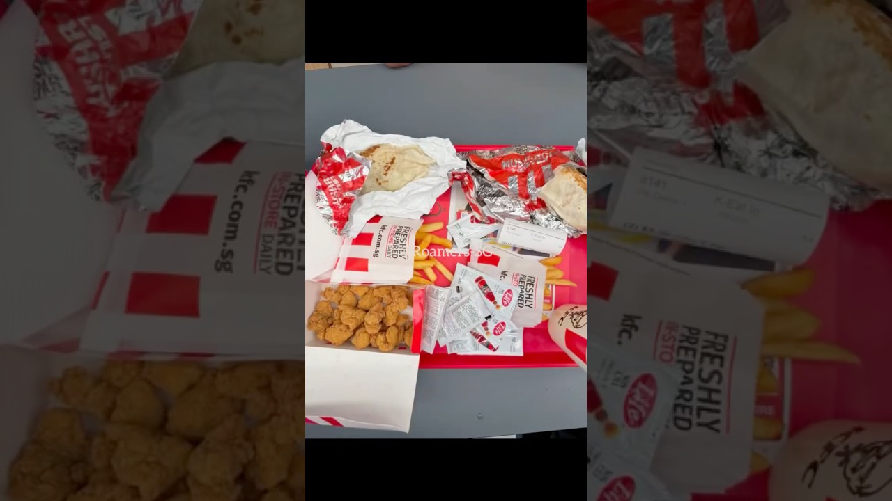 KFC Chicken Wrap #kfc  #chickenwrap #popcorn