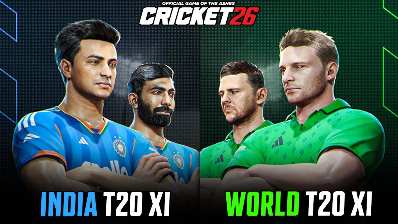 India’s T20 WC XI VS World’s T20 XI - Thriller Match 😍🔥 | Cricket 26